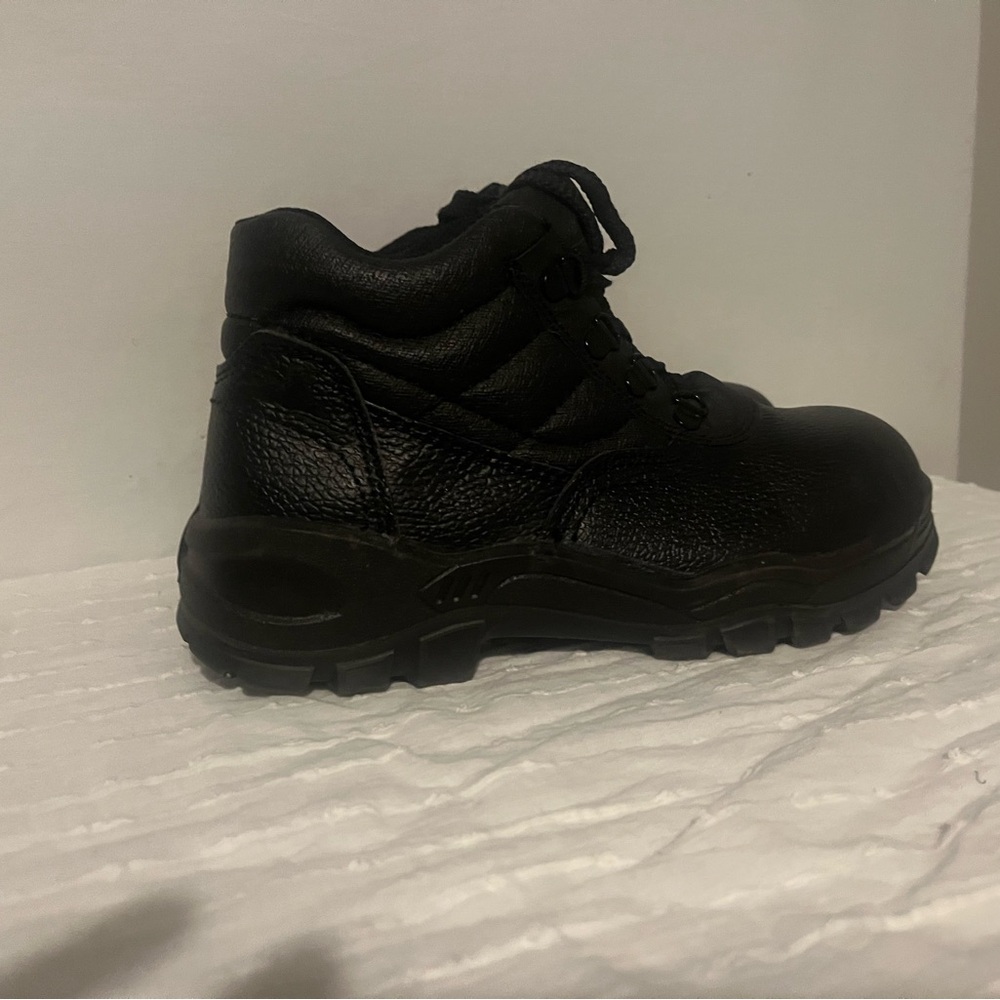 Black Leather Ankle Boot
